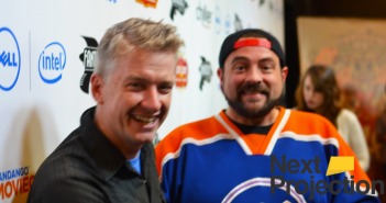 Tim League and Kevin Smith at the screening of Tusk. Photo courtesy of Kyle Charlie.